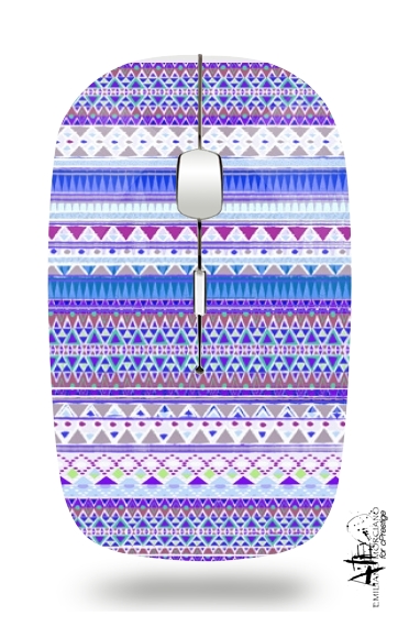  Azul y púrpura azteca para Ratón óptico inalámbrico con receptor USB