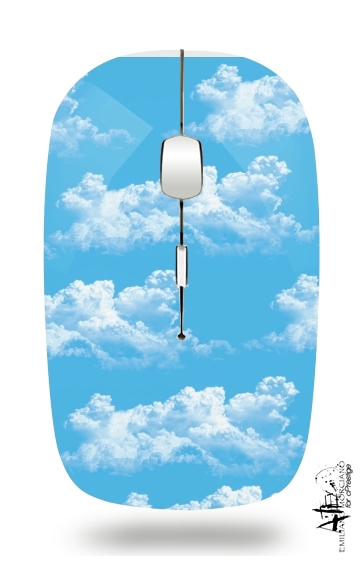 Blue Clouds para Ratón óptico inalámbrico con receptor USB