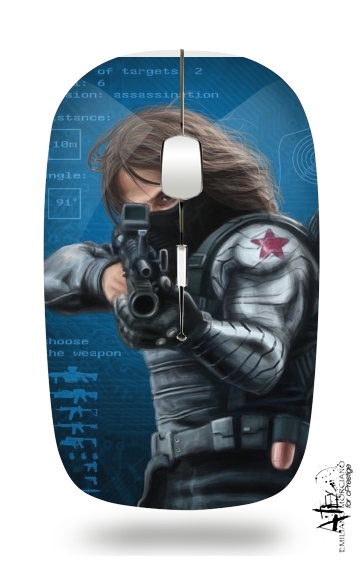  Bucky Barnes Aka Winter Soldier para Ratón óptico inalámbrico con receptor USB