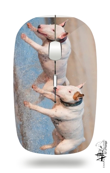  bull terrier Dogs para Ratón óptico inalámbrico con receptor USB