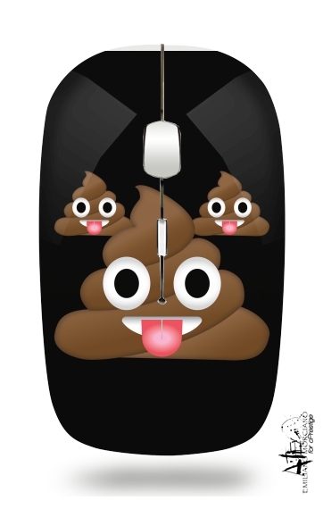 Caca Emoji para Ratón óptico inalámbrico con receptor USB