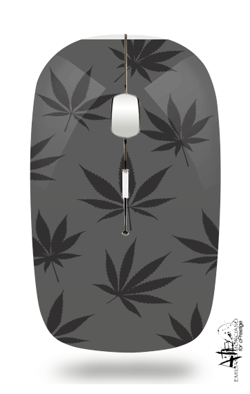 Cannabis Leaf Pattern para Ratón óptico inalámbrico con receptor USB