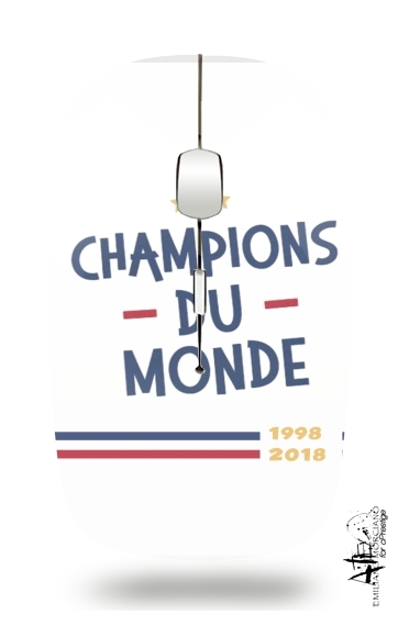  Champion du monde 2018 Supporter France para Ratón óptico inalámbrico con receptor USB
