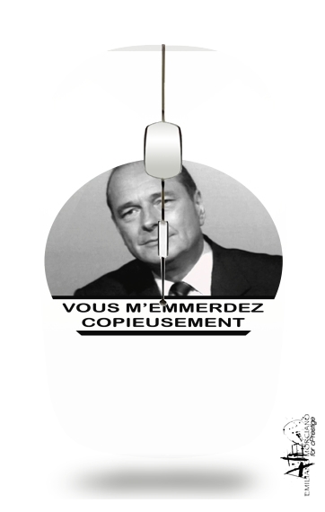  Chirac Vous memmerdez copieusement para Ratón óptico inalámbrico con receptor USB