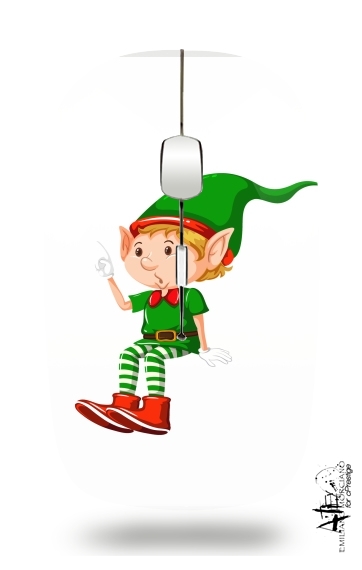  Christmas Elfe para Ratón óptico inalámbrico con receptor USB