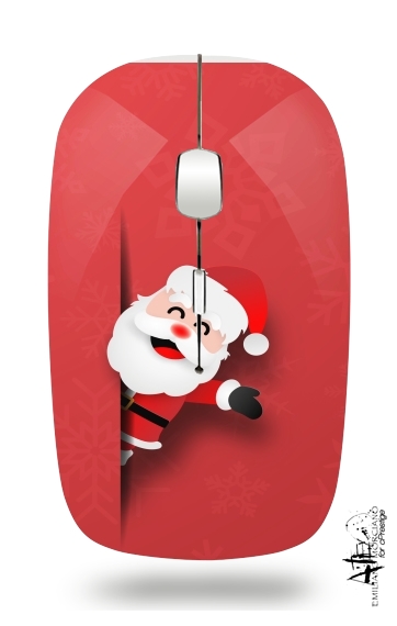  Christmas Santa Claus para Ratón óptico inalámbrico con receptor USB