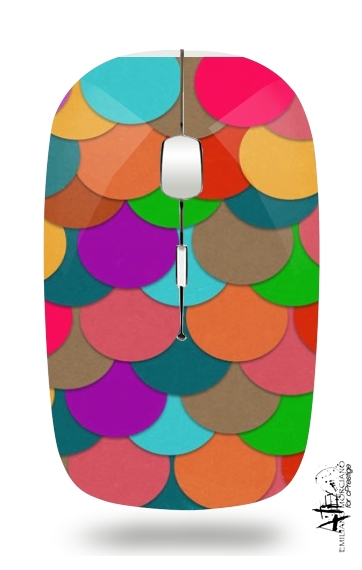  Circles Multicolor para Ratón óptico inalámbrico con receptor USB