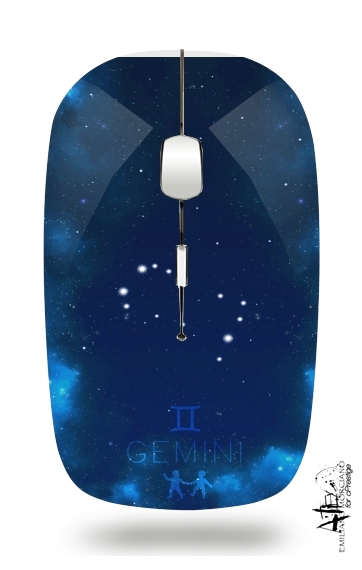  Constellations of the Zodiac: Gemini para Ratón óptico inalámbrico con receptor USB