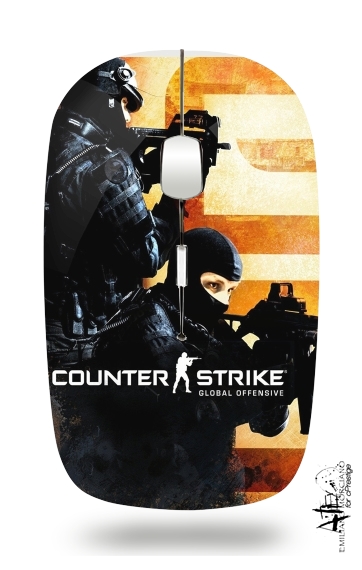  Counter Strike CS GO para Ratón óptico inalámbrico con receptor USB