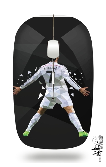  Cristiano Ronaldo Celebration Piouuu GOAL Abstract ART para Ratón óptico inalámbrico con receptor USB