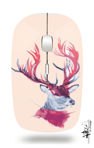  Deer paint para Ratón óptico inalámbrico con receptor USB