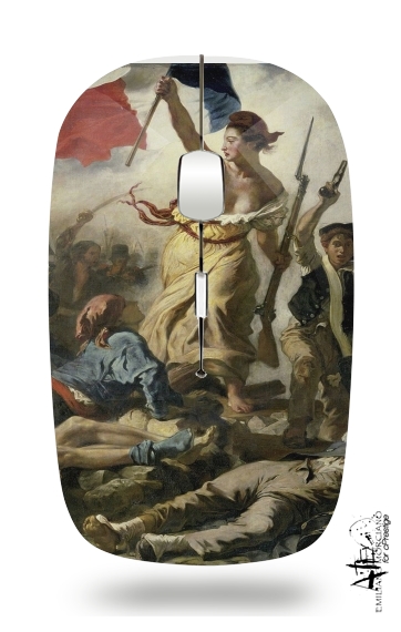  Delacroix La Liberte guidant le peuple para Ratón óptico inalámbrico con receptor USB