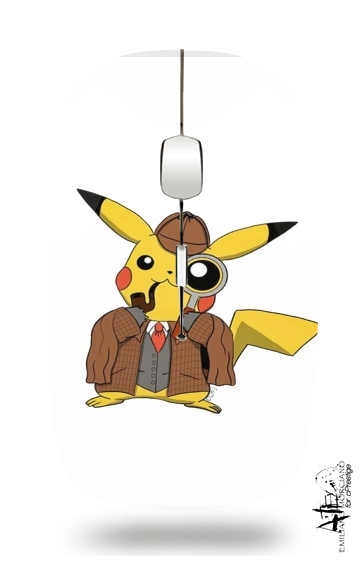  Detective Pikachu x Sherlock para Ratón óptico inalámbrico con receptor USB