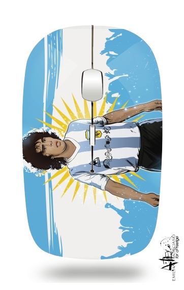  Diego Maradona para Ratón óptico inalámbrico con receptor USB