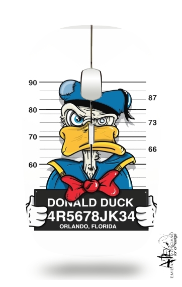  Donald Duck Crazy Jail Prison para Ratón óptico inalámbrico con receptor USB