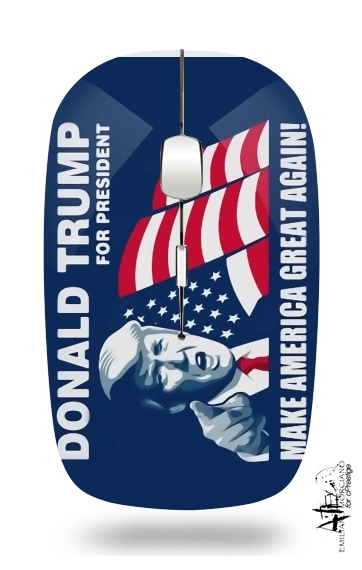  Donald Trump Make America Great Again para Ratón óptico inalámbrico con receptor USB