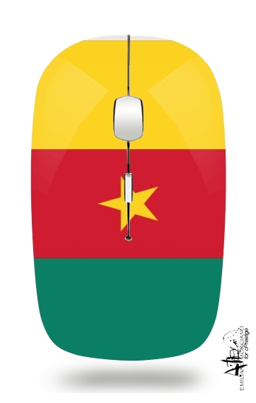  Bandera de Camerún para Ratón óptico inalámbrico con receptor USB