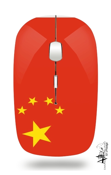  Bandera de China para Ratón óptico inalámbrico con receptor USB