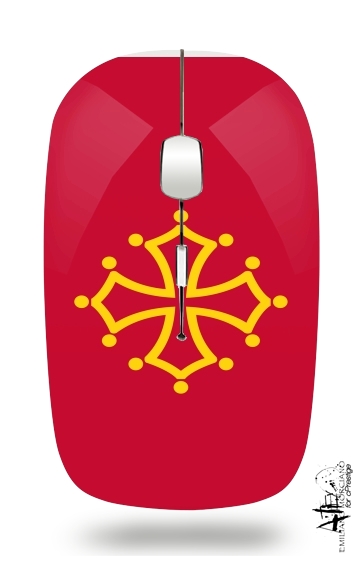  Drapeau de Midi-Pyrenees para Ratón óptico inalámbrico con receptor USB