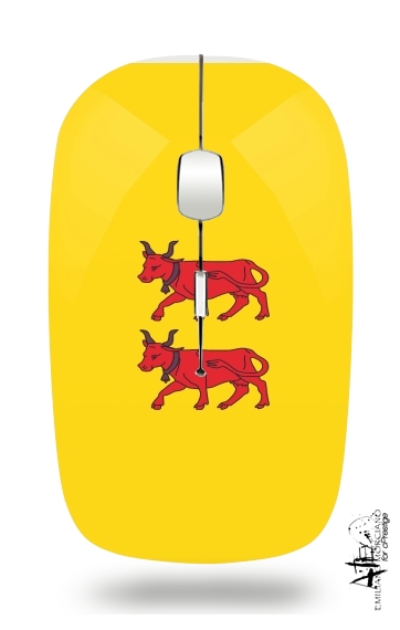  Drapeau Province du Bearn para Ratón óptico inalámbrico con receptor USB