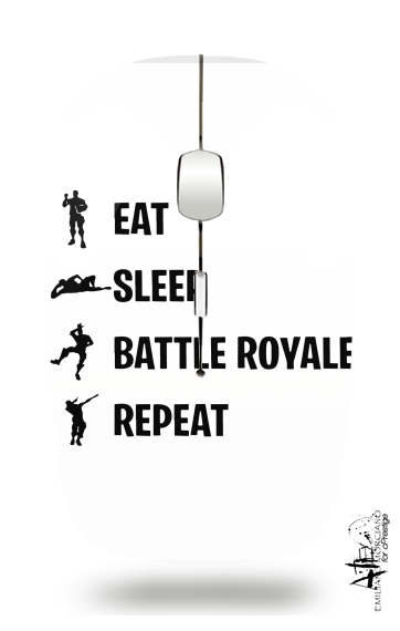  Eat Sleep Battle Royale Repeat para Ratón óptico inalámbrico con receptor USB