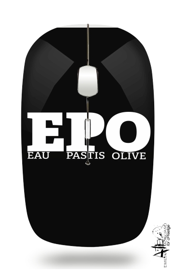  EPO Eau Pastis Olive para Ratón óptico inalámbrico con receptor USB