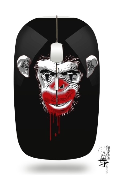 Evil Monkey Clown para Ratón óptico inalámbrico con receptor USB