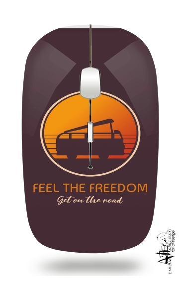  Feel The freedom on the road para Ratón óptico inalámbrico con receptor USB