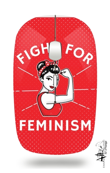  Fight for feminism para Ratón óptico inalámbrico con receptor USB