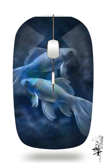  Fish Style para Ratón óptico inalámbrico con receptor USB