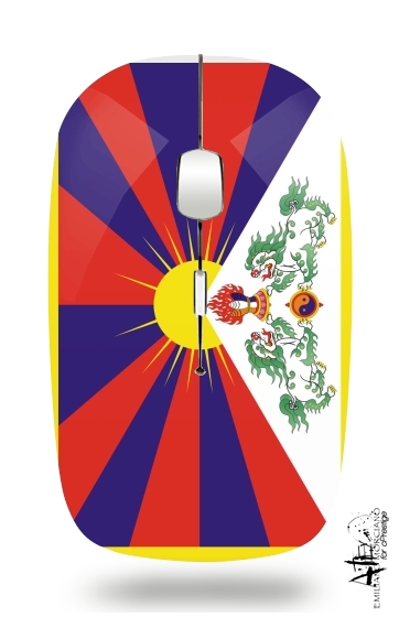  Flag Of Tibet para Ratón óptico inalámbrico con receptor USB