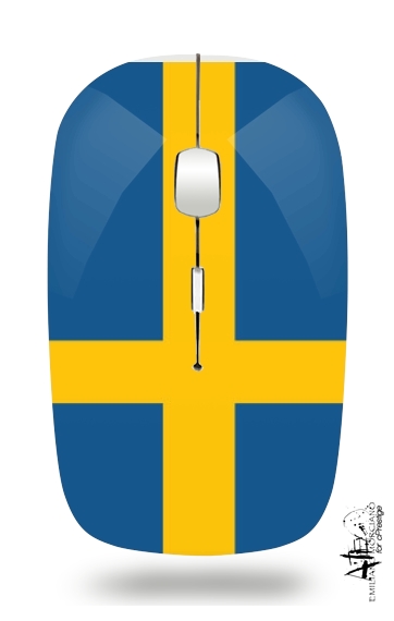  Bandera de Suecia para Ratón óptico inalámbrico con receptor USB