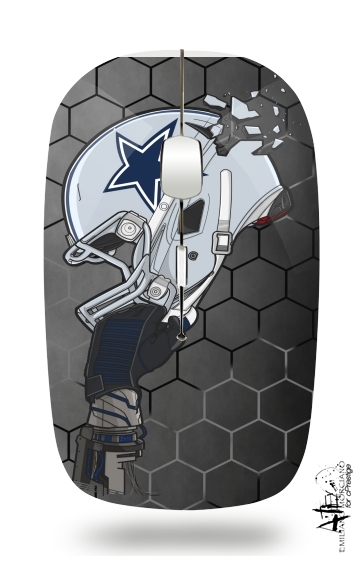  Football Helmets Dallas para Ratón óptico inalámbrico con receptor USB