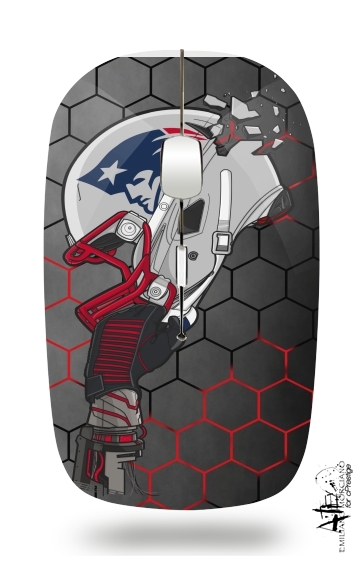  Football Helmets New England para Ratón óptico inalámbrico con receptor USB