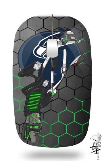  Football Helmets Seattle  para Ratón óptico inalámbrico con receptor USB