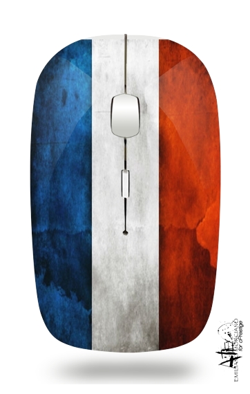  Bandera de Francia Vintage para Ratón óptico inalámbrico con receptor USB