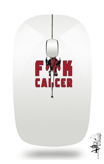  Fuck Cancer With Deadpool para Ratón óptico inalámbrico con receptor USB