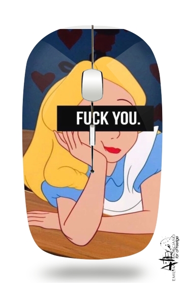  Fuck You Alice para Ratón óptico inalámbrico con receptor USB