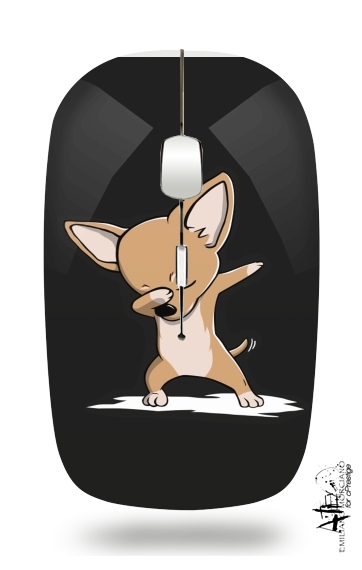  Funny Dabbing Chihuahua para Ratón óptico inalámbrico con receptor USB