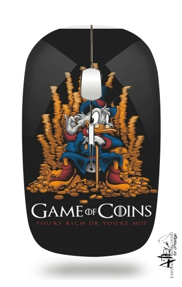  Game Of coins Picsou Mashup para Ratón óptico inalámbrico con receptor USB