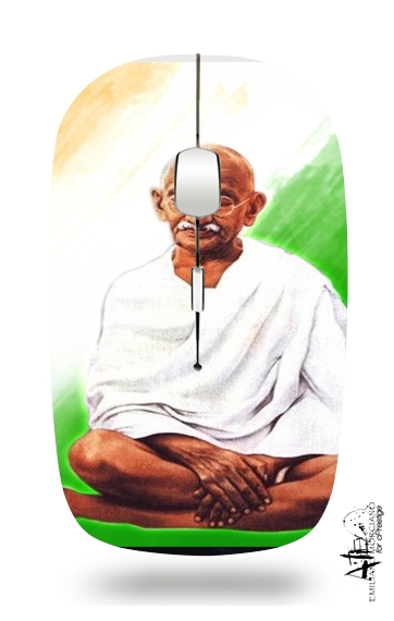  Gandhi India para Ratón óptico inalámbrico con receptor USB