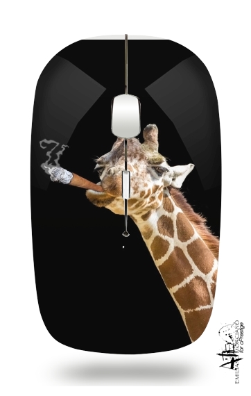  Girafe smoking cigare para Ratón óptico inalámbrico con receptor USB