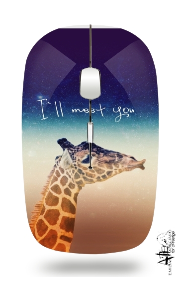  Giraffe Love - Left para Ratón óptico inalámbrico con receptor USB