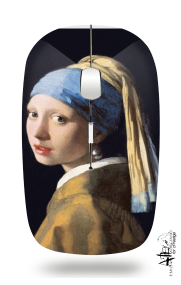  Girl with a Pearl Earring para Ratón óptico inalámbrico con receptor USB