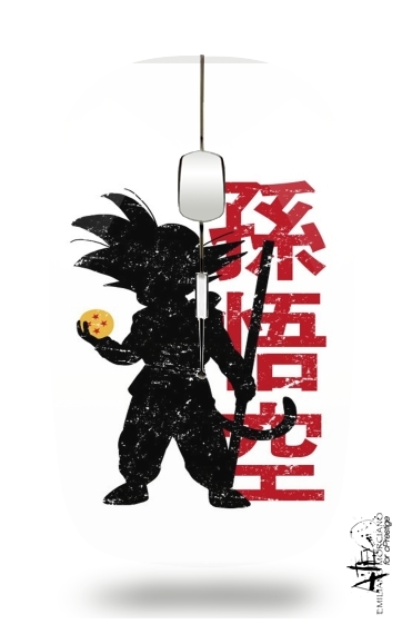  Goku silouette para Ratón óptico inalámbrico con receptor USB