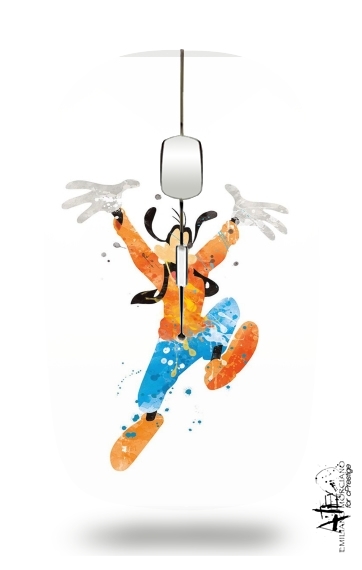  Goofy Art Watercolor para Ratón óptico inalámbrico con receptor USB