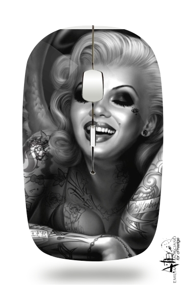  Goth Marilyn para Ratón óptico inalámbrico con receptor USB