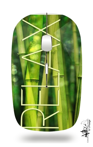  green bamboo para Ratón óptico inalámbrico con receptor USB