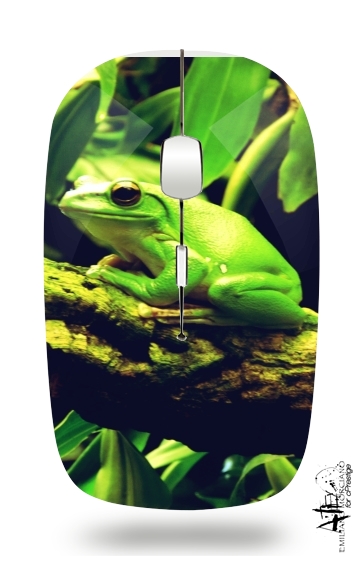  Green Frog para Ratón óptico inalámbrico con receptor USB