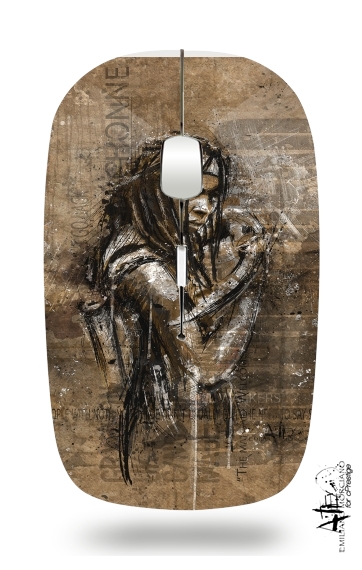  Grunge Michonne  para Ratón óptico inalámbrico con receptor USB